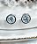 BQF4016CIRC Brinco Zirconia Redonda 7mm Folheado a Prata QUALITÁ Semijoias - Imagem 2
