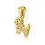 MQ 3078 Medalha Cachorro Pequeno Cravejado 1,2CM QUALITÁ Semijoias - Imagem 1