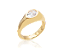 ABI1991 Anel liso Com Zirconia Oval Em cima Infantil BRUNA Semijoias - Imagem 1