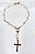 PF 0004 Pulseira 18cm Terço Pérolinhas 4mm MD Folheados - Imagem 3