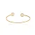 PF 0014 Bracelete Aberto São Bento Liso 6cm MD Folheados - Imagem 1