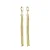 BF 0211 Brinco Algema(1cm) c/Franja(7cm) com Pérola MD Folheados - Imagem 3