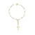 PF 0016 Pulseira 18cm Terço Bolinha Lisa 3mm MD Folheados - Imagem 1