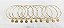 PF 0085 10 Pulseiras de Aro com Medalhas Redondas Dez Mandamentos 7CM MD Folheados - Imagem 2