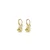 BF 0990 Brinco Argolinha Fio(1cm) c/ Conchas Penduradas MD Folheados - Imagem 3