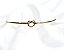 PF 0616 Bracelete Aberto Com Nó Liso No Meio 6CM MD Folheados - Imagem 3