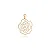 MF 0240 Medalha Flor Vazada Lisa(3,1cm) MD Folheados - Imagem 3