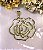 MF 0240 Medalha Flor Vazada Lisa(3,1cm) MD Folheados - Imagem 2