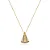 GF 0646G Gargantilha Veneziana 45CM Com Nossa Senhora Aparecida Com Zirconia Azul 2,6CM MD Folheados - Imagem 1