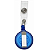 Roller Clip Porta Crcha Retratil - Imagem 1