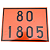 Placa Onu 80 1805 30 X 40 Plastcor - Imagem 1