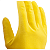 Luva Hand Latex Multiuso Amarela Hx010 Handex Ca 43584 - Imagem 3