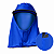 Touca Brim Bone Arabe Azul Pronex Ca 53020 - Imagem 4