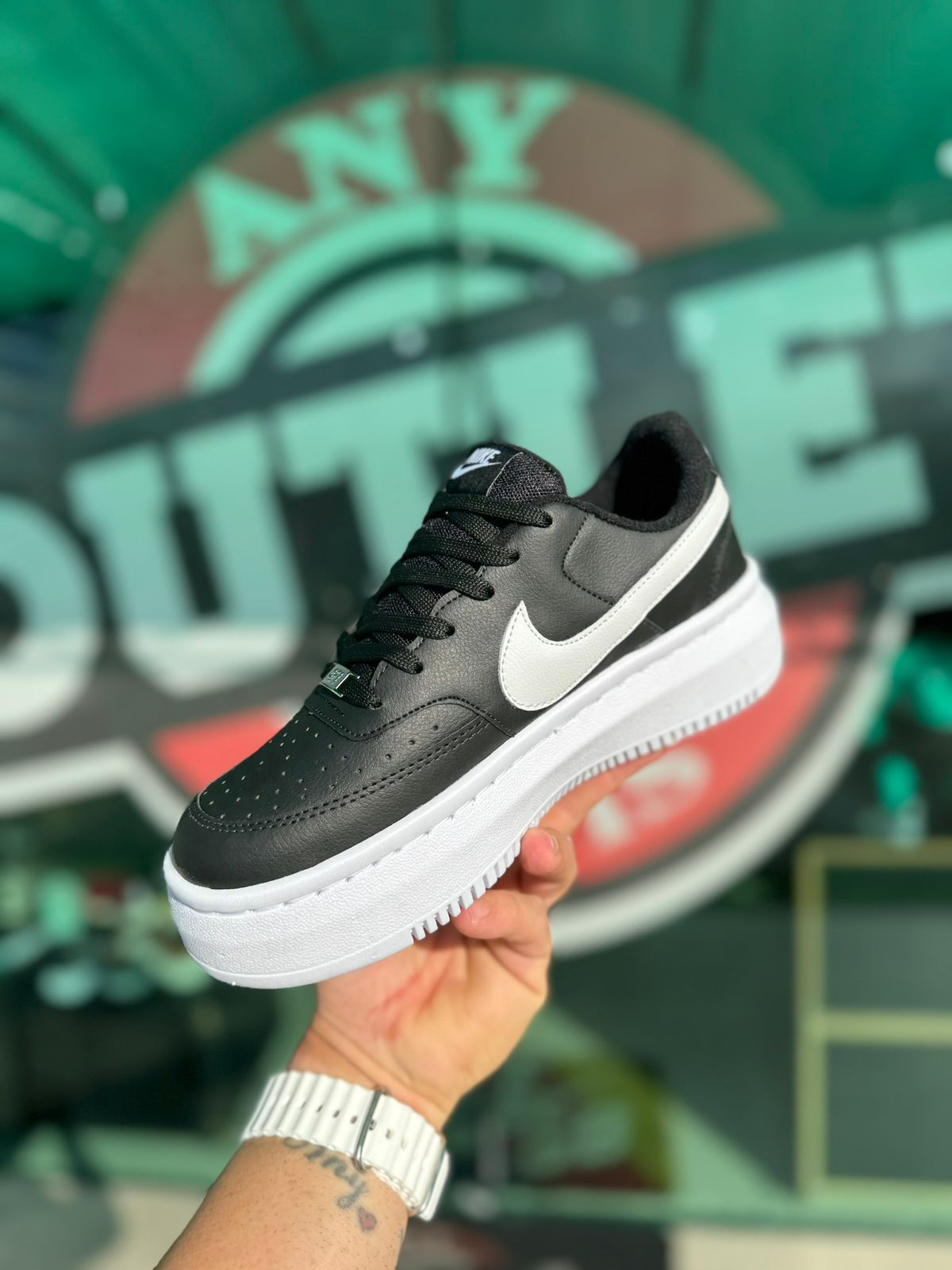 Tênis Nike Court Vision Preto-Branco Premium - Imagem 2