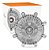 Polia Viscosa GM Tracker Suzuki Grand Vitara 2.0 16v - Imagem 2