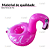 Boia Porta Copos Inflavel Flamingo Importway Para Piscina - Imagem 4