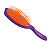 Escova Para Cabelos Ricca Purple Oval Almofadada Ref 927 - Imagem 1