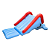 Escorregador Toboga Inflavel 252 Cm Para Piscina Importway - Imagem 1