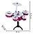 Bateria Musical Infantil Com Baqueta Brinquedo Menino Menina - Imagem 3