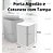 Kit Porta Algodao E Cotonete Com Tampa E Dispenser Preto - Imagem 3
