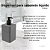 Kit Dispenser Sabonete E Porta Escova Dente Com Tampa Cinza - Imagem 7