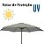 Ombrelone Guarda Sol Central 2,70m Com Capa Branco OFF White - Imagem 7