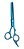 Tesoura Vertix Blue Titanium Desbaste 6,0 Profissional - Imagem 1