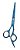 Tesoura Vertix Blue Titanium Navalha 5,5'' Profissional - Imagem 3