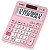 Calculadora de Mesa 12 Dígitos Solar e Bateria Rosa - Casio - Imagem 1
