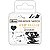Prendedor de Papel West Village 32 mm Preto e Branco com 20 unidades - Tilibra - Imagem 1