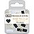 Prendedor de Papel West Village 19 mm Preto e Branco com 12 unidades - Tilibra - Imagem 1