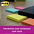 Bloco de Recado Post-It 653 38 mm x 50 mm 200 fls. Tropical - 3M - Imagem 2