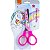 Tesoura Escolar Decorada Magic Lâmina Decorada 13 cm - BRW - Imagem 1