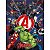 Caderno Brochurão Capa Dura Avengers 80 fls. - Tilibra - Imagem 1