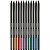 Lapis de Cor Redondo Carbon Line 12 cores Metálicas - Leonora - Imagem 2