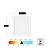 Kit 5 Painéis Plafon Luminária Led Embutir Quadrado Teto 24W 6500K Luz Branca - Imagem 3