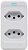 Protetor de Surto Duplo EPS 302 - Branco  Intelbras - Imagem 1