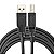 Cabo USB de 1,5 Metros AM+BM Filtro contra Interferências para Impressoras - Imagem 4