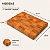 Tábua De Corte Madeira Maciça 33x25cm Gourmet Stevano - Imagem 3