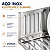 Escorredor De Louças Inox Suspenso De Parede Dobrável 40cm Haus - Imagem 5