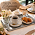 Bandeja Inox Premium Para Servir Café Chá Petiscos 40x25cm Prime - Imagem 2