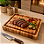 Tábua De Corte Churrasco Madeira Maciça 40x30cm Stevano - Imagem 2