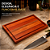 Tábua De Churrasco Madeira Maciça 34x22cm Para Cortar E Servir Carne Essence - Imagem 7