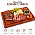 Tábua De Churrasco Madeira Maciça 34x22cm Para Cortar E Servir Carne Essence - Imagem 6