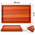 Tábua De Churrasco Madeira Maciça 34x22cm Para Cortar E Servir Carne Essence - Imagem 3