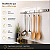 Barra Organizador Cozinha Parede Aço Inox 40cm 6 Ganchos Haus - Imagem 6