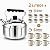 Chaleira Tradicional Aço Inox 2 Litros Domama Prime - Imagem 8