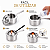 Queimador Inox Rechaud Fondue Grande Espiriteira Profissional - Imagem 6