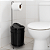 Lixeira Basculante Com Suporte Papel Higiênico 5LT Haus Preta - Imagem 2