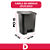 Lixeira com Pedal 25L Haus Preta - Imagem 5